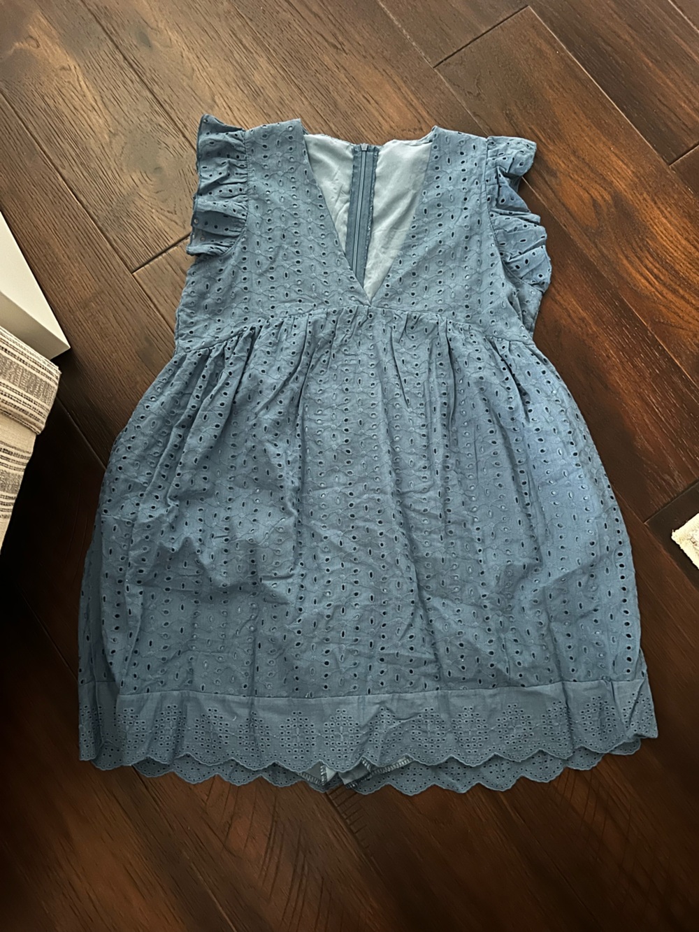 Blue Eyelet Dress